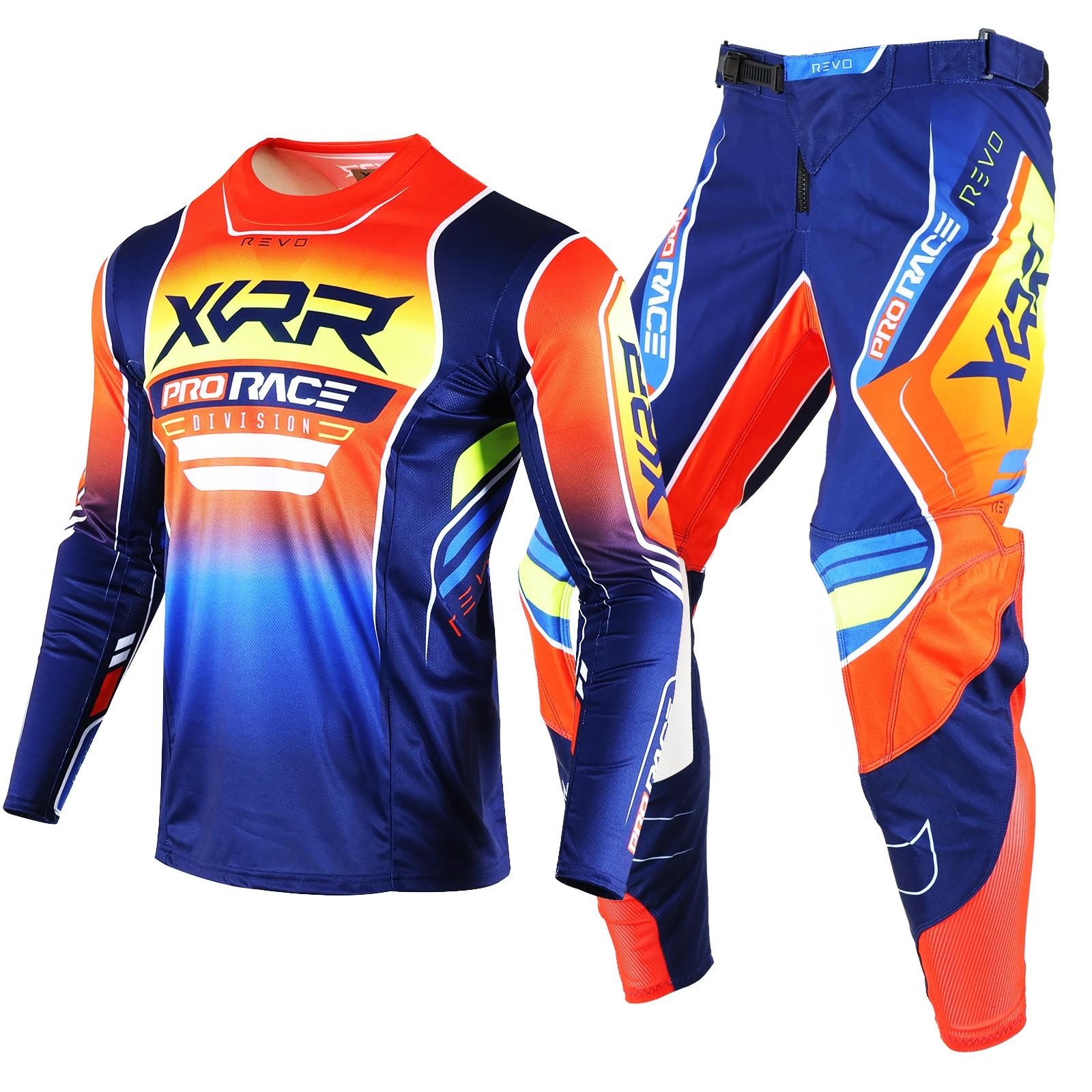 XCRR Jersey and Pants Combo Motocross Enduro Offroad MX MTB DH Riding Dirt Bike Downhill Racing Adult Sports Gear Set Sports Clothing