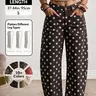 Women's Polka Dot Print Vintage Elegant Denim Curvy Pants, Stylish Retro Design, Comfortable Fit, Perfect for Casual Wear #GLOBAL PICKS