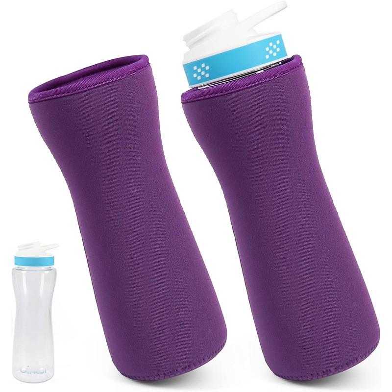 [cirkul Water Bottle Set], Outdoor Sports & Fitness Insulated Bottles Compatible with 22oz Plastic & Stainless Steel, Rubber Material