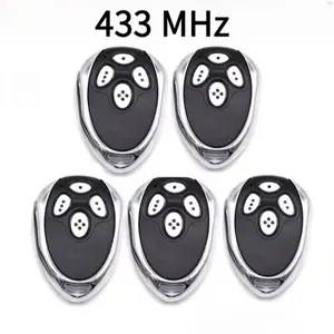 Garage Remote Control 4-Button 433mhz, Smart Home Garage Door Remote, Lithium Button Cell Battery Included, Abs Enclosure Material