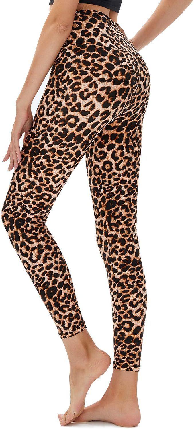 Leopard print series printed sports leggings DIY women's yoga pants fitness pants Leopard print series printed sports leggings DIY women's yoga pants fitness pants