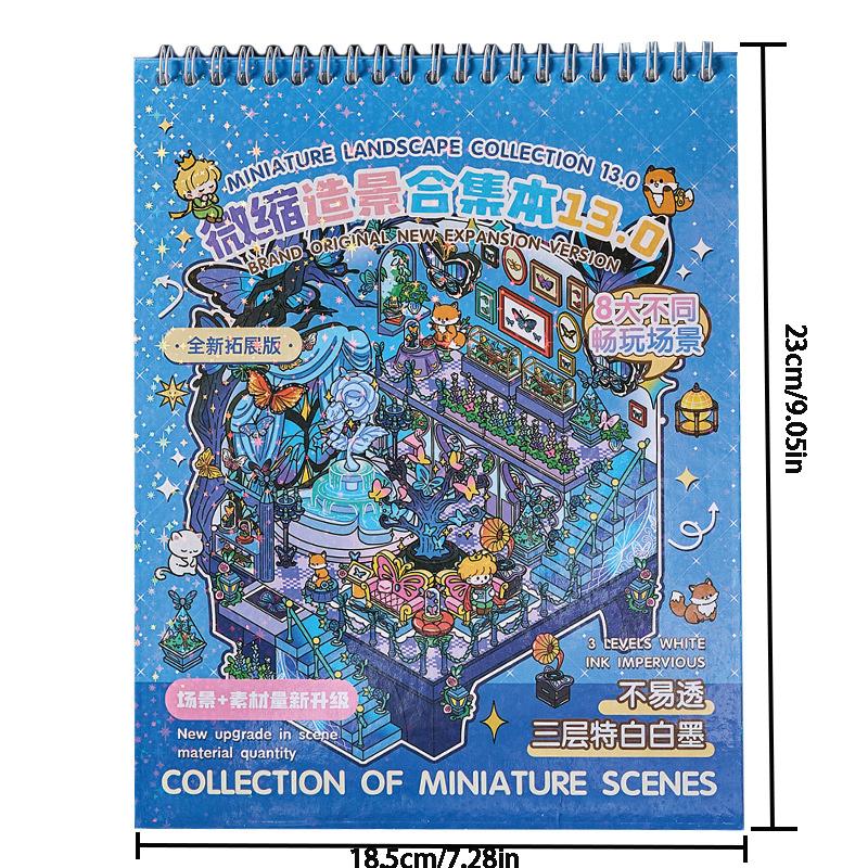 Prince Series 3D Miniature Scene Sticker Set, DIY Handmade Craft Kit, Creative Christmas Gift, Decorative Toy Collection