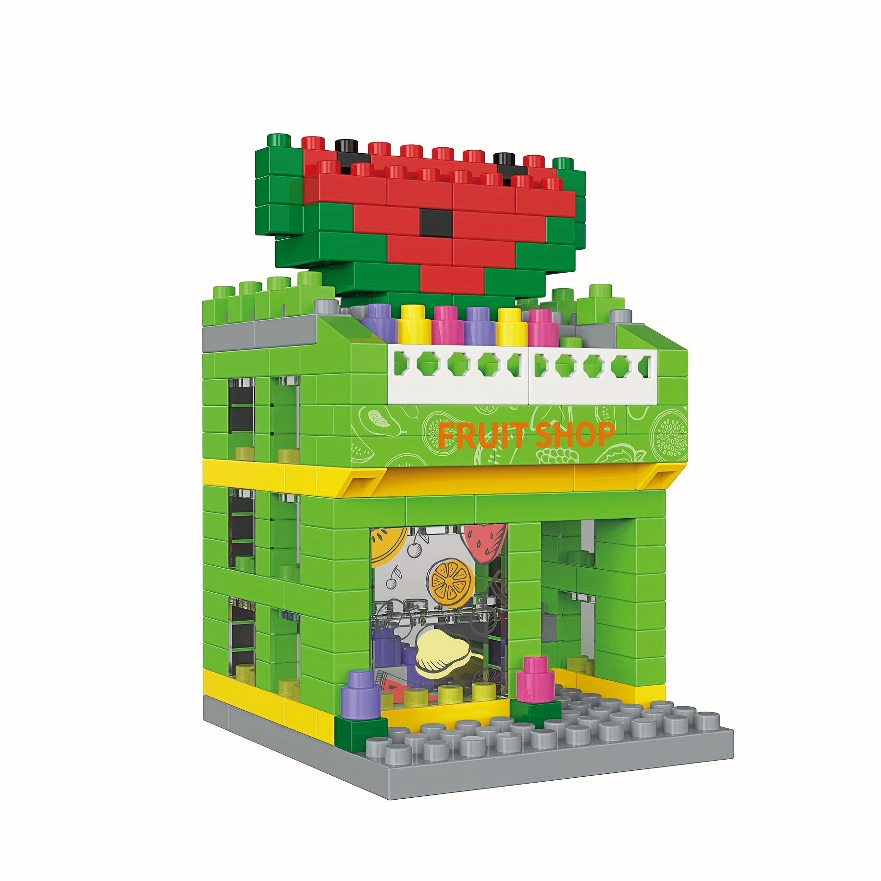 Mini City Street Scene Building Blocks, Micro Diamond Particles DIY 3D Puzzle Toy, Home Decor Gift for Birthday Christmas Halloween