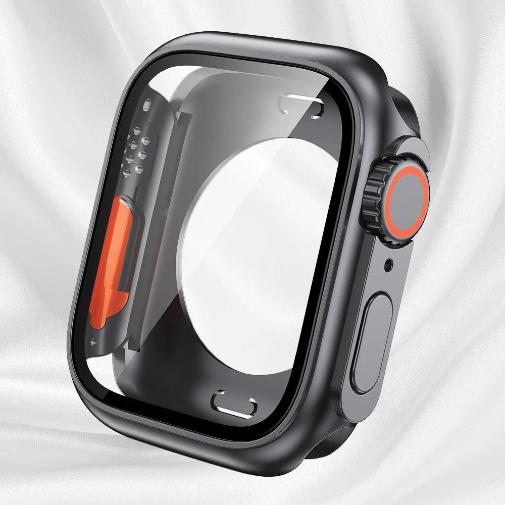 Shockproof Apple Watch Protective Case – Full Coverage Screen Protector (40–45mm)