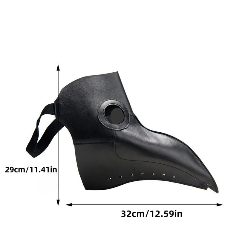 Steam Punk Plague Doctor Mask, Bird Beak Costume Accessory for Halloween Party, Unique Cosplay Prop for Dress-Up Events