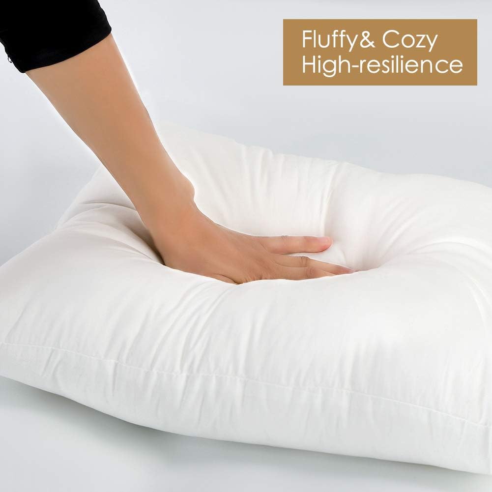 Throw Pillow Insert Square Form Cushion Stuffer for Couch, Sofa, Bed - Indoor Decorative Pillows Inserts 16x16 Inch