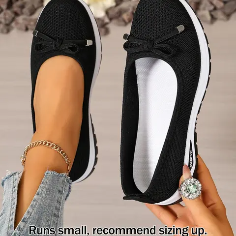 Women's Breathable Mesh Slip-On Walking Shoes, Lightweight Comfort Shoes, Soft Sole Anti-Slip Casual Shoes for Daily Use, Lazy Shoes