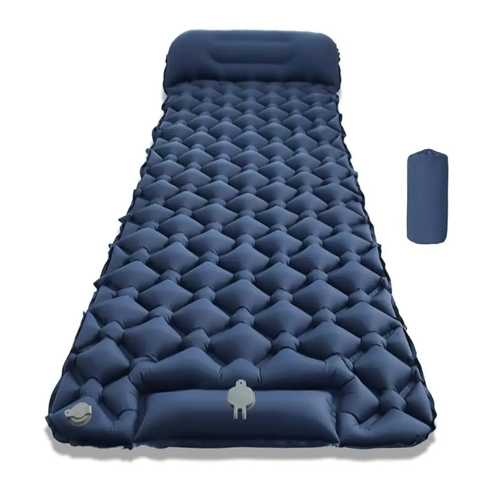 Portable Chill Zone Inflatable Camping Sleeping Pad with Built in Pump & Pillow, Ultralight Waterproof Self Inflating Mat for Camping Backpacking Hiking, Camping Sleeping Gear