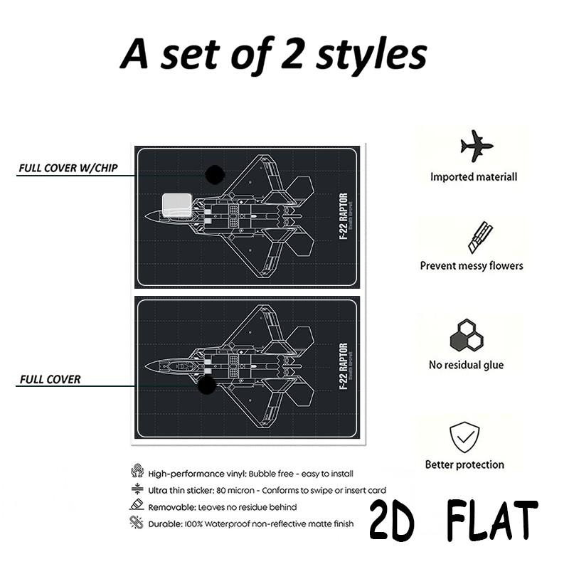 Ultra-Thin Waterproof Scratch-Resistant Credit Card Stickers, 2-Pack Personalized Bank Card Decorative Stickers, Durable Adult Use