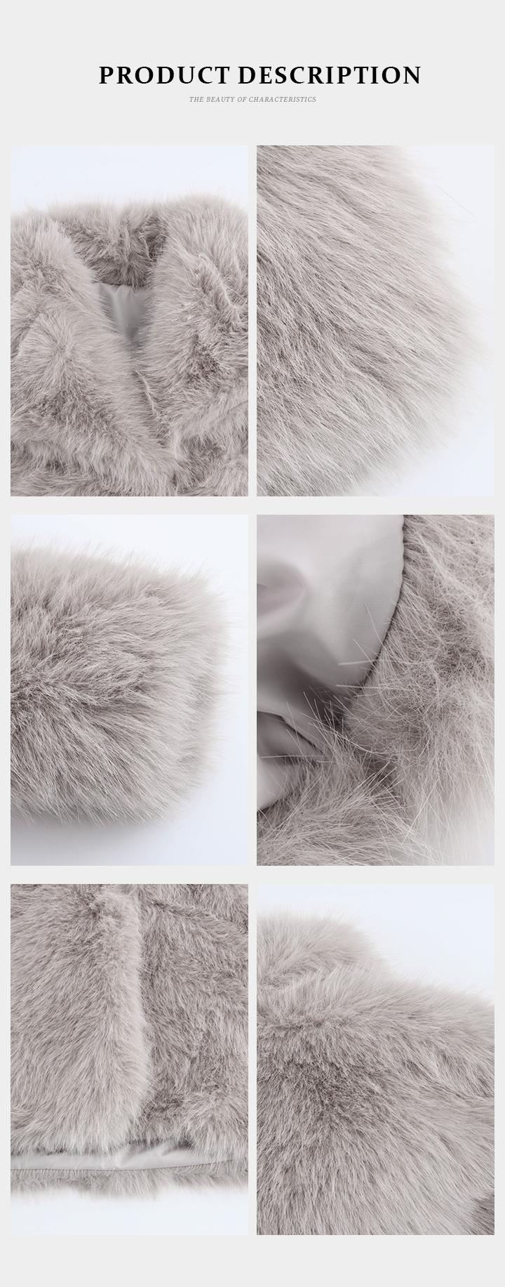 KatchMe Women's Luxurious Oversize Solid Color Wide Lapel Snap Closure Fuzzy Thermal Outerwear, Fall & Winter Long Sleeve Outerwear, Faux Fur Outfit