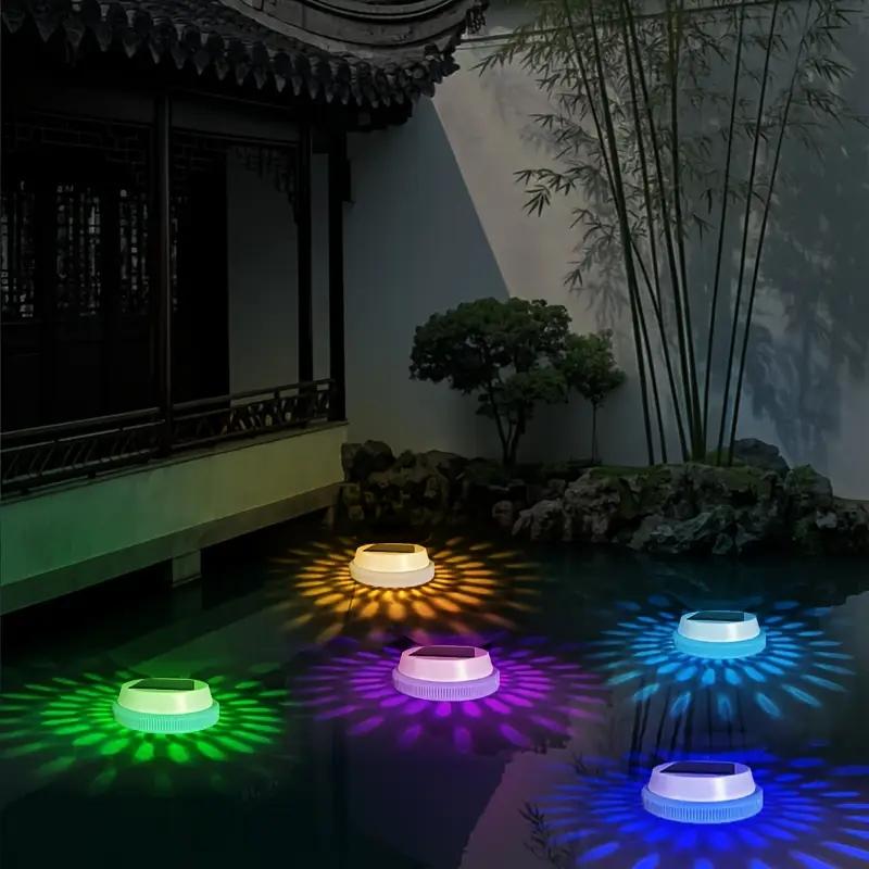 Solar Powered Floating Pool Light, LED Night Light, Automatic Charging & Lighting, Color Changing Pool Light, Garden & Patio Decoration Supplies