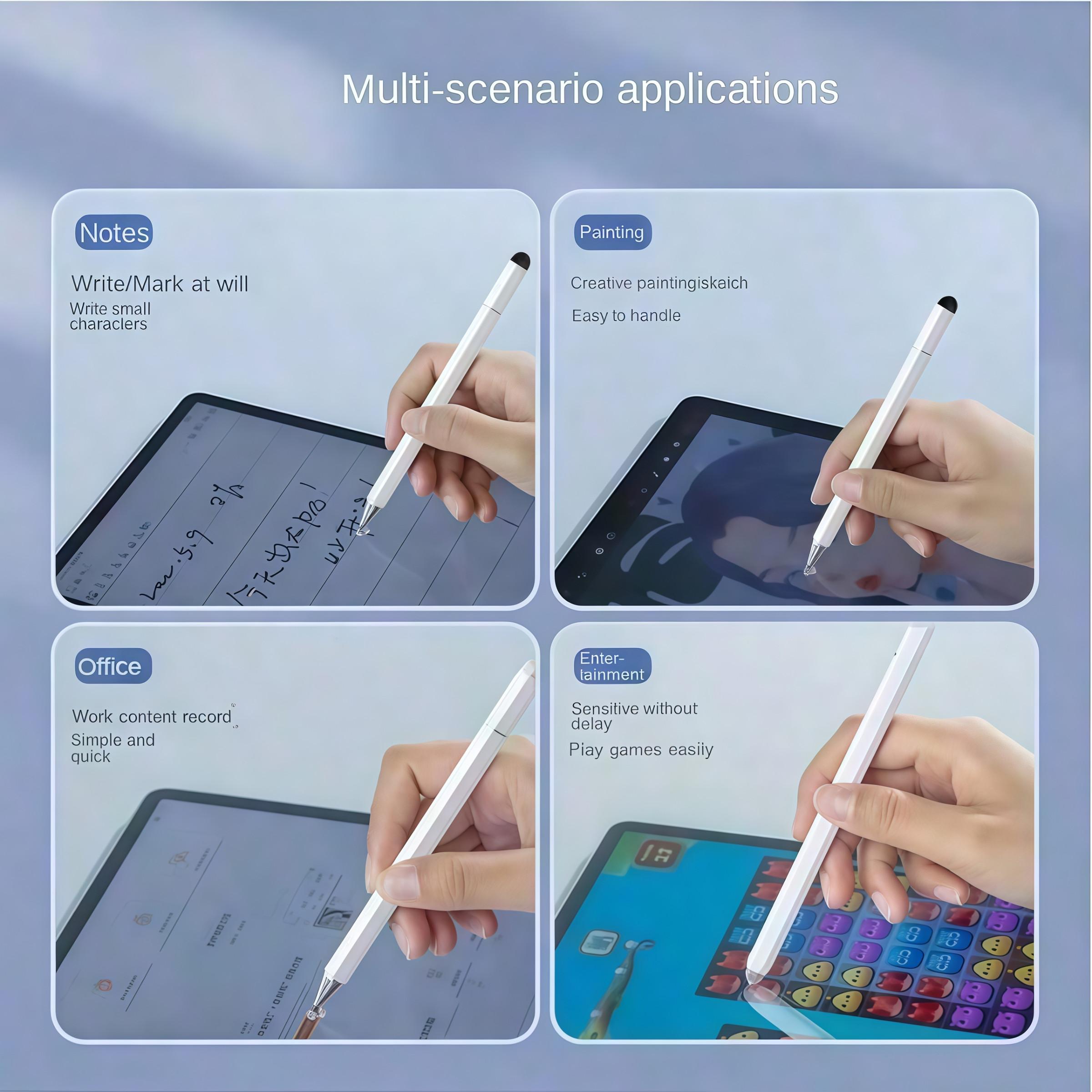 Universal Three-In-One Touch Screen Pen, Stylus, Compatible with Apple Android Oppo Tablets and Smartphones, Editing and Drawing Tool, Touchscreen Pen