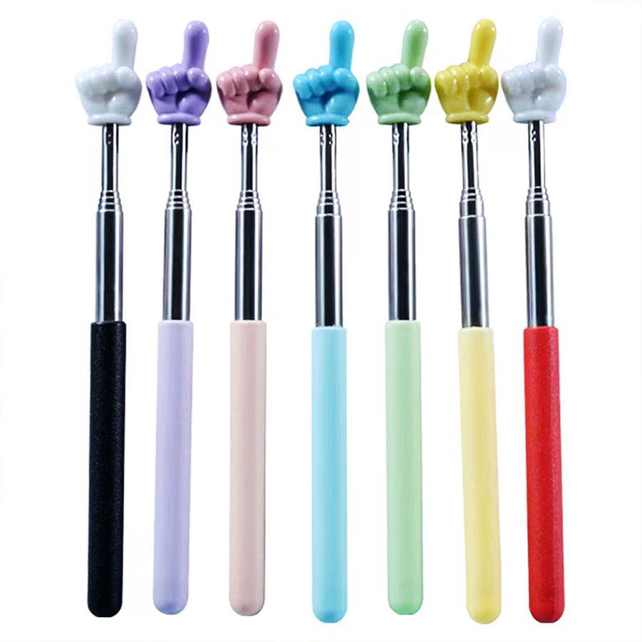20cm-68cm Adjustable Reading Pointer Stick, Teacher Teaching Pointer Rod, Classroom Reading Tool, Cute Extendable Command Baton, Classroom Supplies