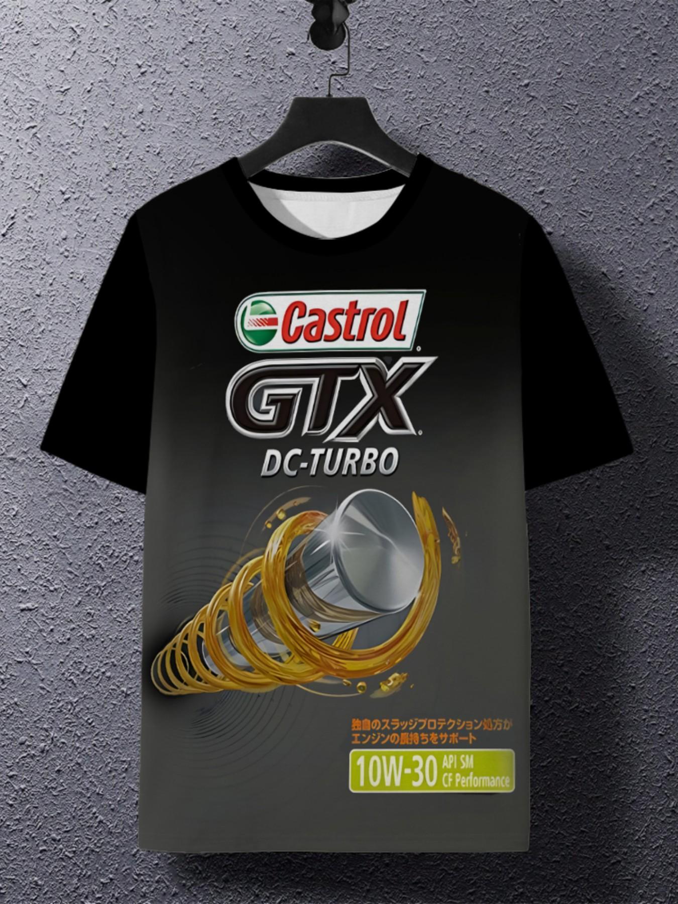 Men's Trendy Print T-Shirt, Fashionable Simple Design, Comfortable Fabric, Casual Daily Wear, Versatile and Stylish, Short Sleeve, Fitted