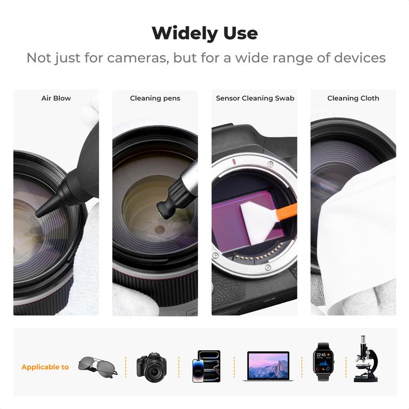 【K&F CONCEPT】Multi-Purpose Camera Lens Cleaning Kit，Smartphone Cleaning Kit.
