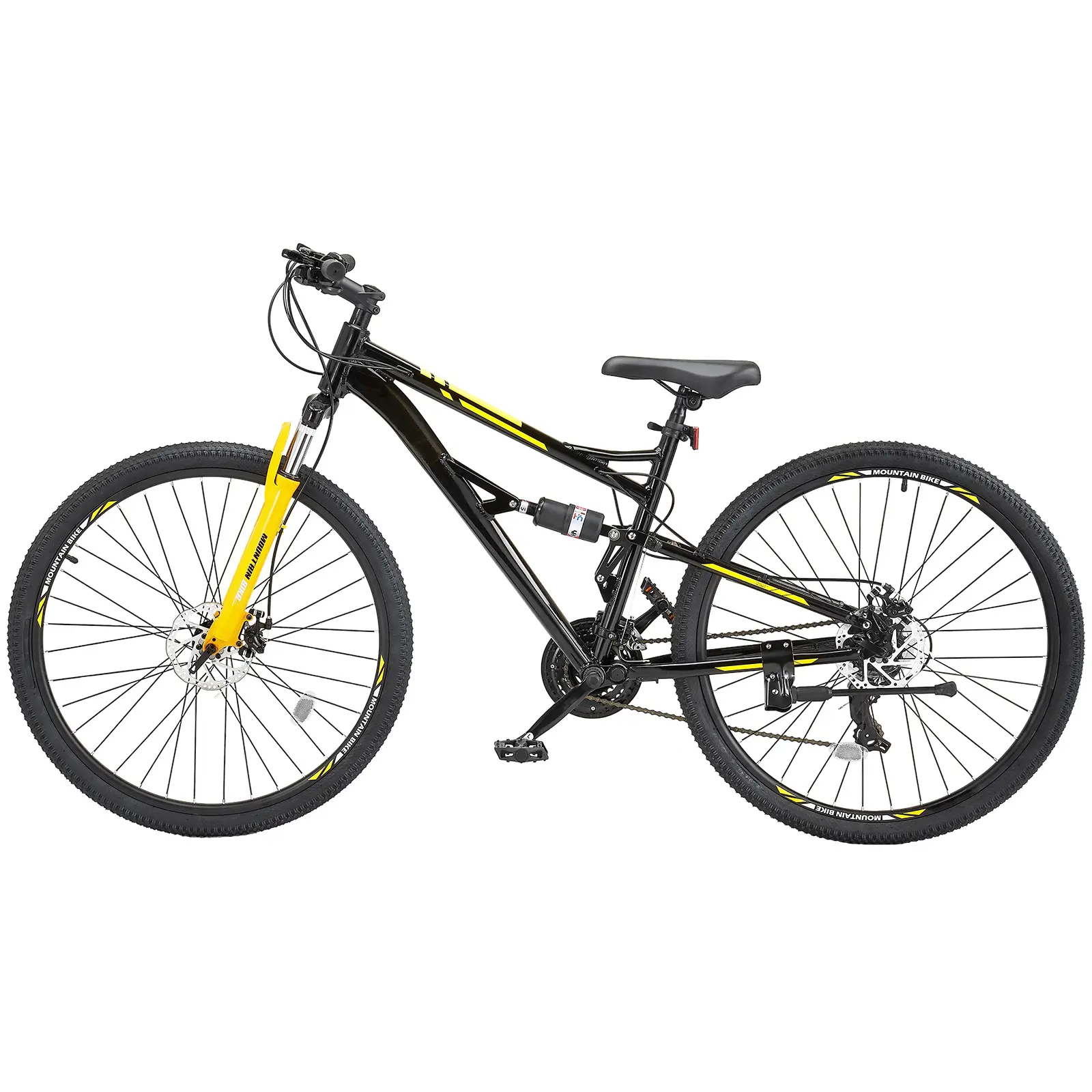 Mountain Bike, 29 inch MTB Bicycle with Full Dual Suspension, 24 Speeds Twist Shifting, Comfort Saddle, Dual Disc Brakes, Aluminum Alloy Frame, Adult Sport Cycling Bicycle for Men Women Trail Snow