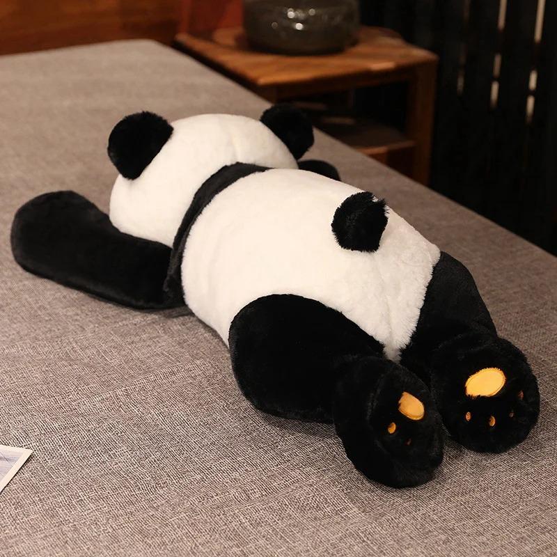 50cm Giant Panda Plush Toys Soft Sleep Pillow Cartoon Animal Bear Stuffed Baby Doll Classic Kids Birthday Christmas Gifts