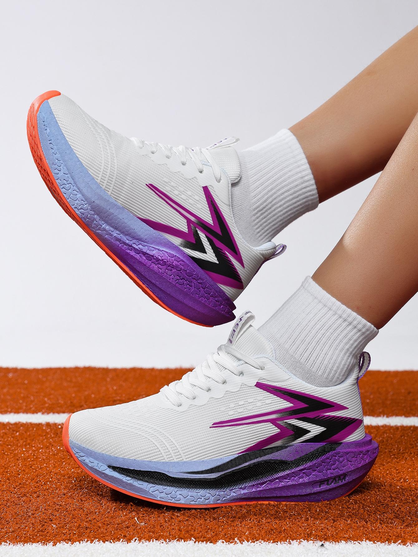 Women's Carbon Plate Sneakers with Air Cushion Sole, Breathable Mesh Running Shoes, Ideal for Gym, Yoga, Tennis, Marathon, Summer