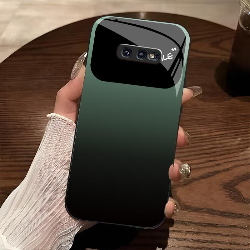 Aesthetic Gradient Phone Case for【Galaxy S10e】, Anti-Scratch Hard Cover with Full Camera Protection 666