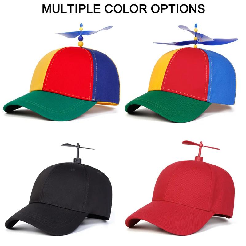 Unisex Propeller Baseball Cap Outdoor Adjustable Sun Protection Casual Hat for Travel, Tourism, Beach Vacation