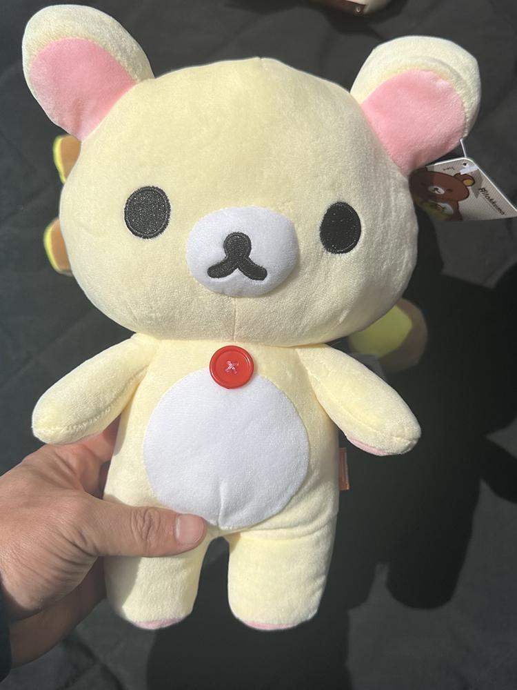 Anime Rilakkuma Cartoon Soft Plush Doll, Kawaii Unisex Room Decor, Classic Teddy Bear Toy, Christmas Gifts for Girls