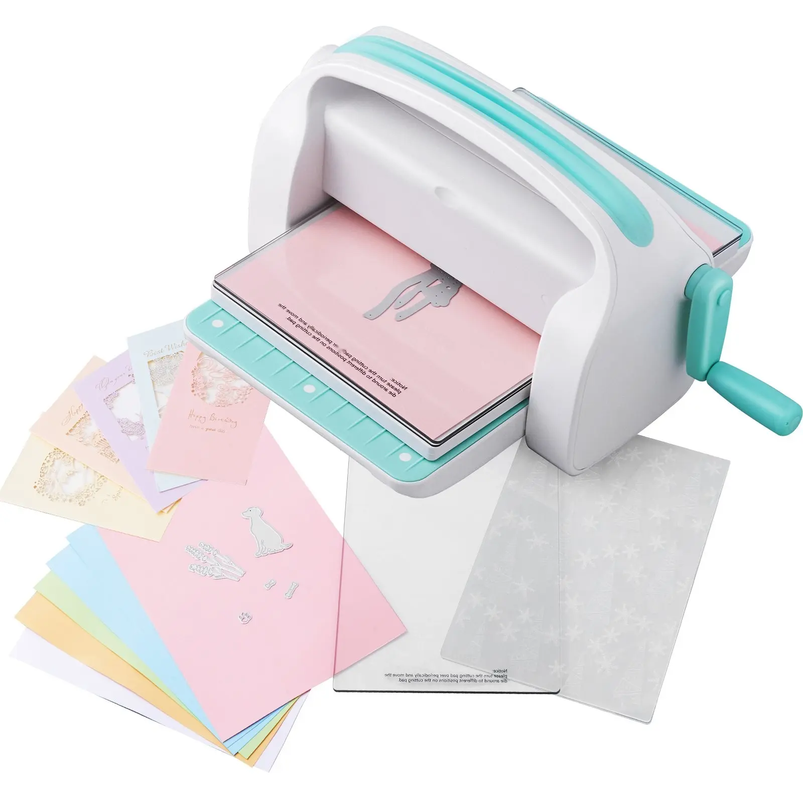 Manual Die Cutting Embossing Machine With 9 Inch Opening For Card Making, Scrapbooking And Paper Crafting, Hand Operated Die Cutter And Embossing Tool For Arts And Crafts Projects, Durable Portable Tool For Home And Studio