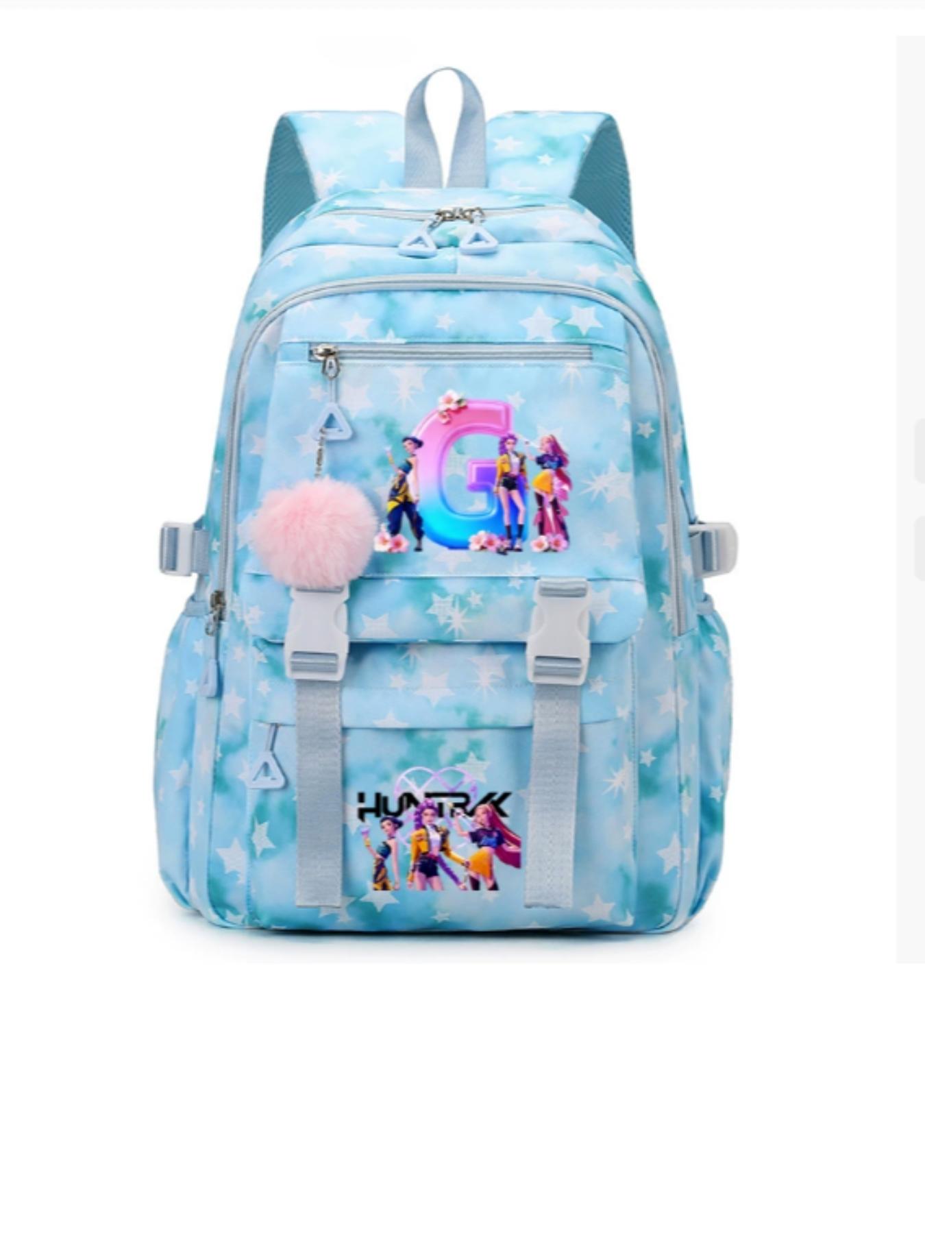 Hunter Girl Cartoon Animation Print Backpack, Large Capacity Student Bag, Cross-Border Academy Style, All Seasons, No Ca Prop 65