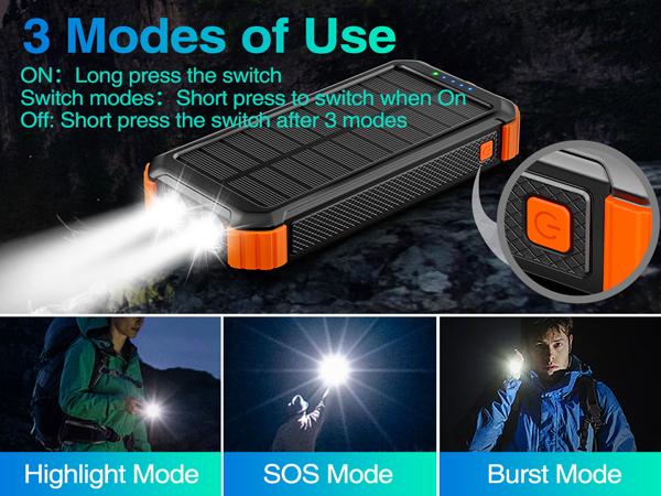 45800mAh Solar Power Bank, Built in 3 Cables Portable Phone Charger with USB C, 5V3.1A QC 3.0 Fast Charging, Compatible with iPhone, Samsung, Google, Apple, and More Smartphone 45800mAh Solar Power Bank, Built in 3 Cables Portable Phone Charger with USB C, 5V3.1A QC 3.0 Fast Charging, Compatible with iPhone, Samsung, Google, Apple, and More Smartphone