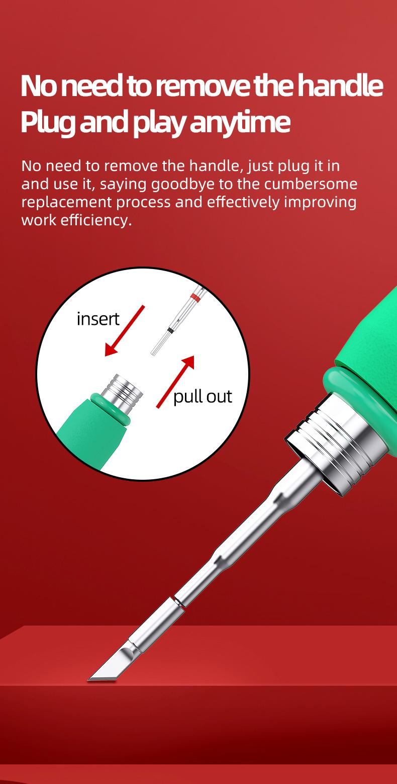 JTX C210 Soldering Iron Tips C210-I-IS-K 3in1 Kits for T210 Handle Mobile Phones Soldering Station Welding Tip Tools Set