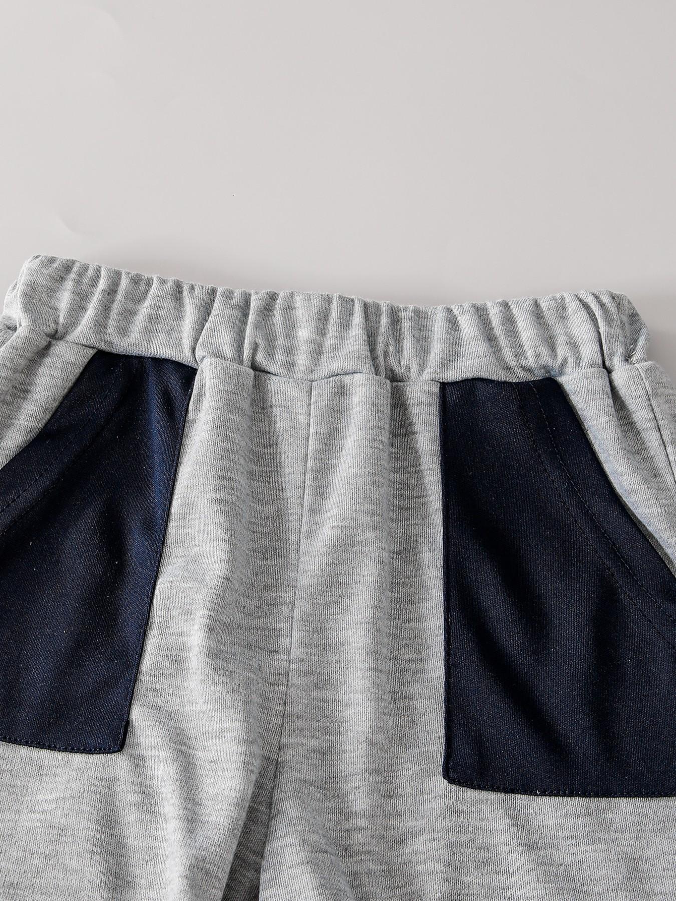 Boys' Summer Casual Sportswear Set, Simple Round Neck Short Sleeve Tee, Breathable Shorts, Letter Print, Perfect Gift, Outdoor Wear