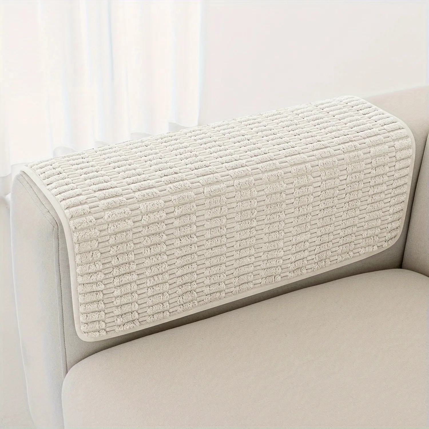 Couch Arm Cover Sofa Armrest Cover Armchair Covers, Anti-Slip Armchair Slipcovers Sofa Arm Protector Decorate Pack of 2pcs
