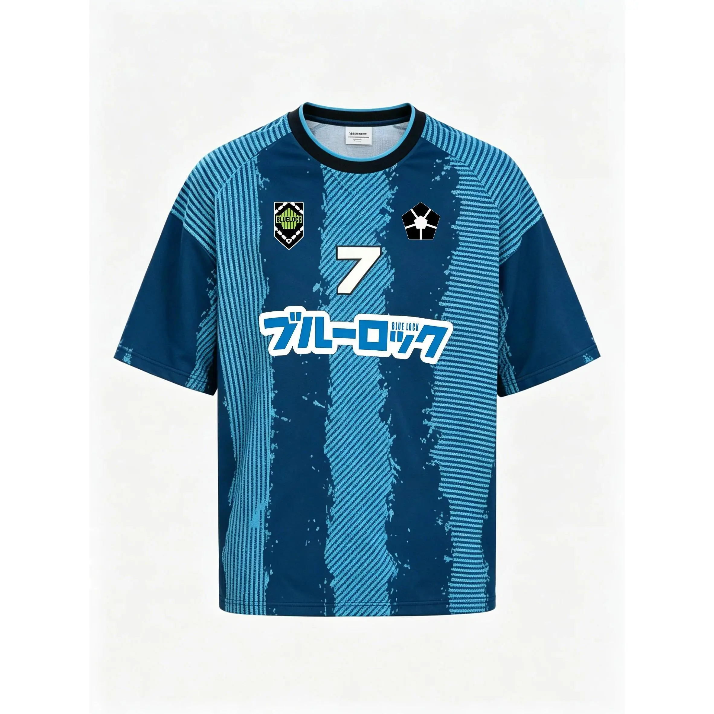 Blue Lock Japan Anime 3D Print Sports Quick-dry Breathable Men T-shirt Outdoor Football Jersey Harajuku Short-sleeve Clothing