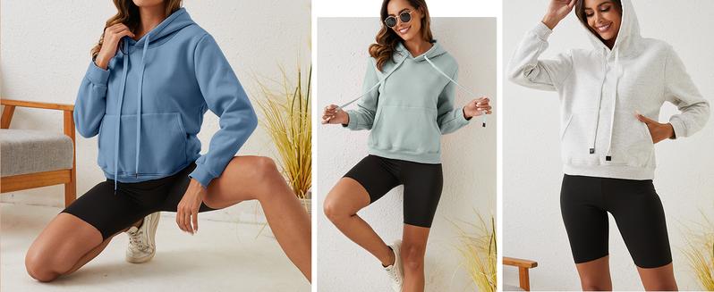 Yimoon Women's Winter Warm Hoodie Sherpa Fleece Lined Pullover Hoodie Hooded Sweatshirt Heavyweight Casual Tops