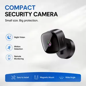 Peace of Mind in a Matchbox – Smart Security Cam for Pets, Packages, Babies. Easy Magnetic Mount. | Wireless Home Security | Indoor Camera