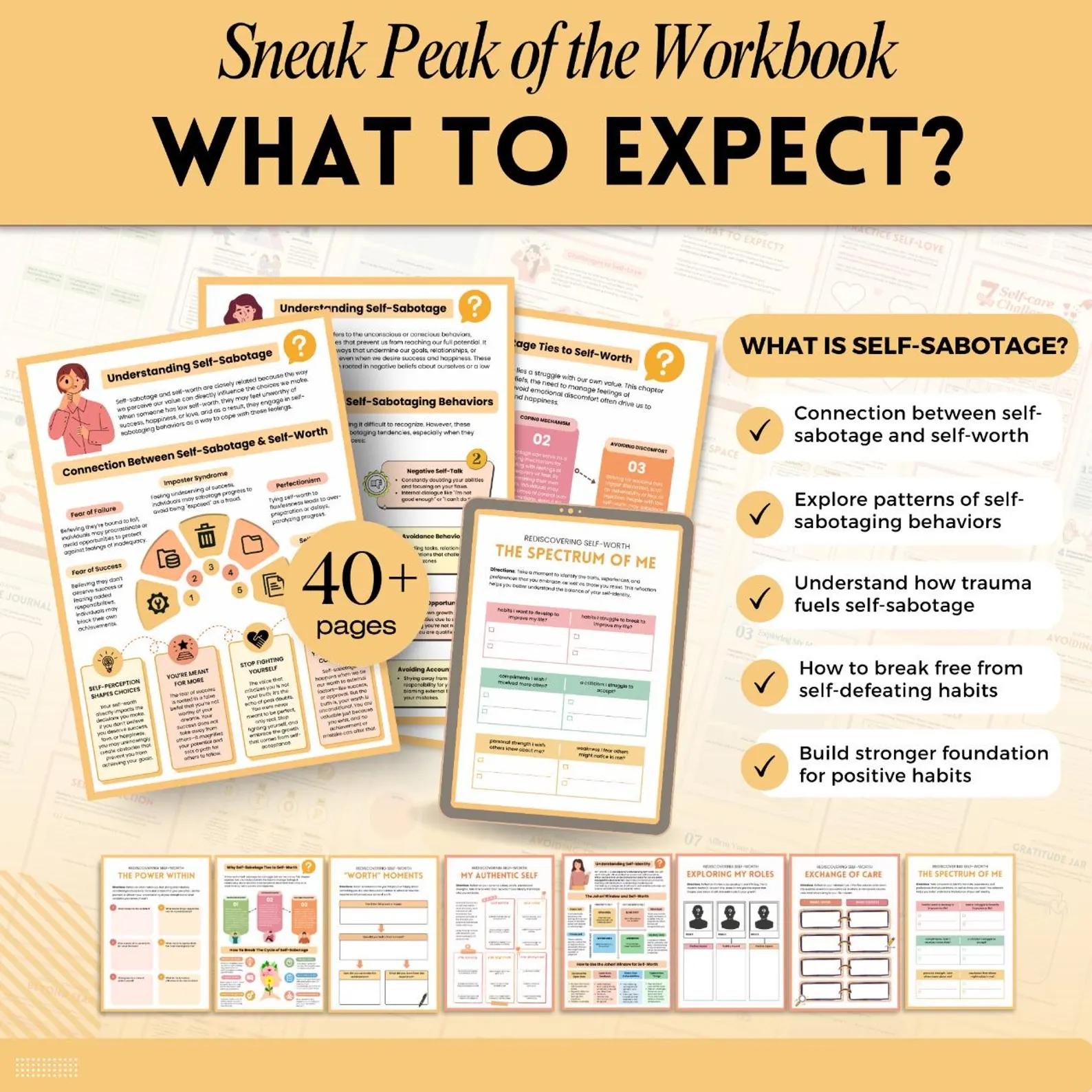 A5 Size Self-Esteem Rebuilding Guide Workbook, Discover Your Value, Cbt Tools, Structured Exercises, Build Healthy Self-Identity