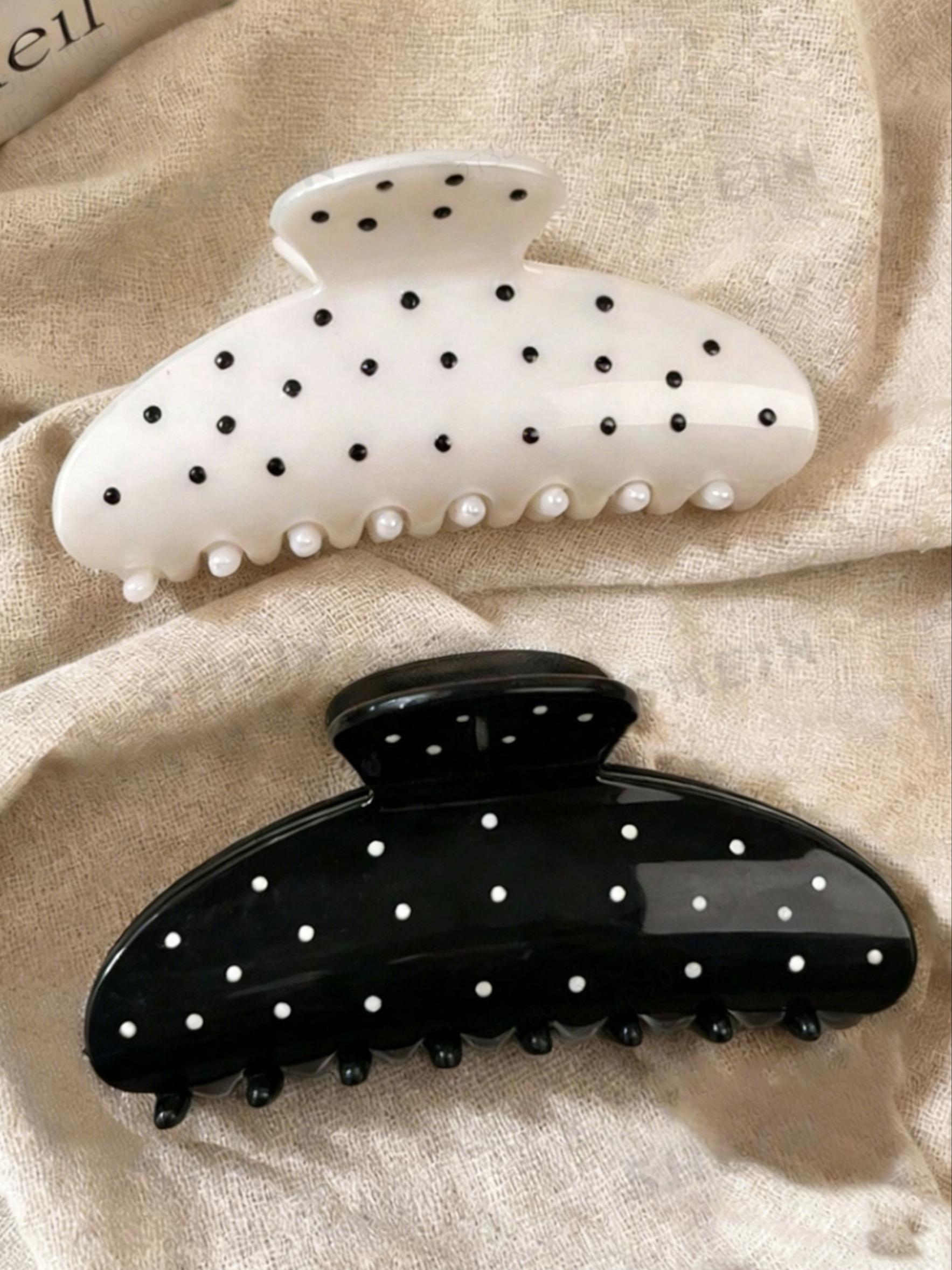 Women's Fashion Polka Dot Hair Clips, Casual Simple Hair Accessories, Perfect for Afternoon Tea, Campus, Valentine's Day, Mother's Day