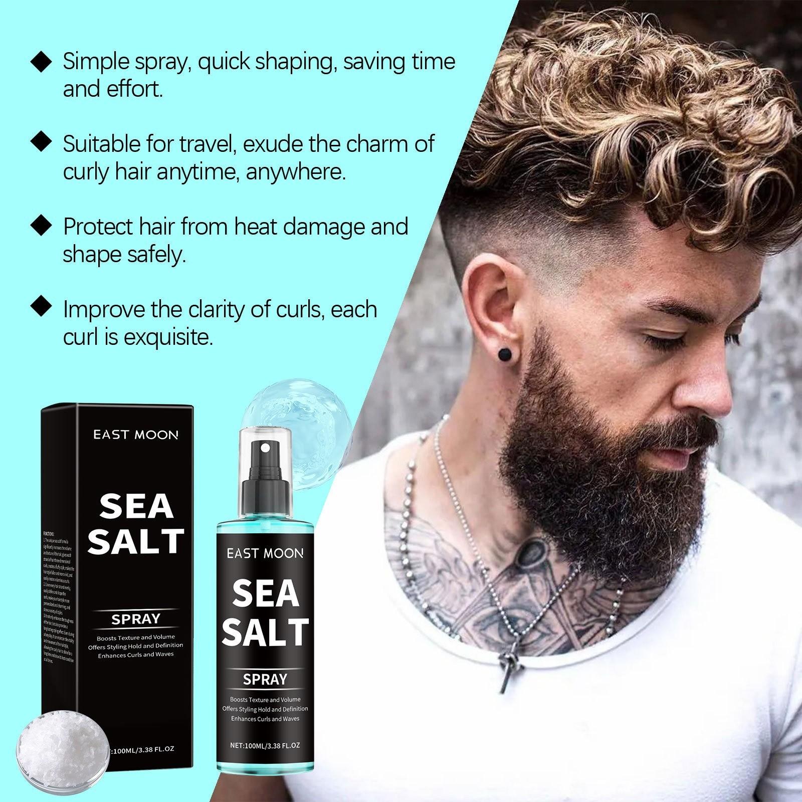 Sea Salt Curl Spray, Styling Gel for Curly Hair, Lightweight Hold, Refreshing Formula, Easy-To-Use Hair Mist, Perfect for Lazy Days