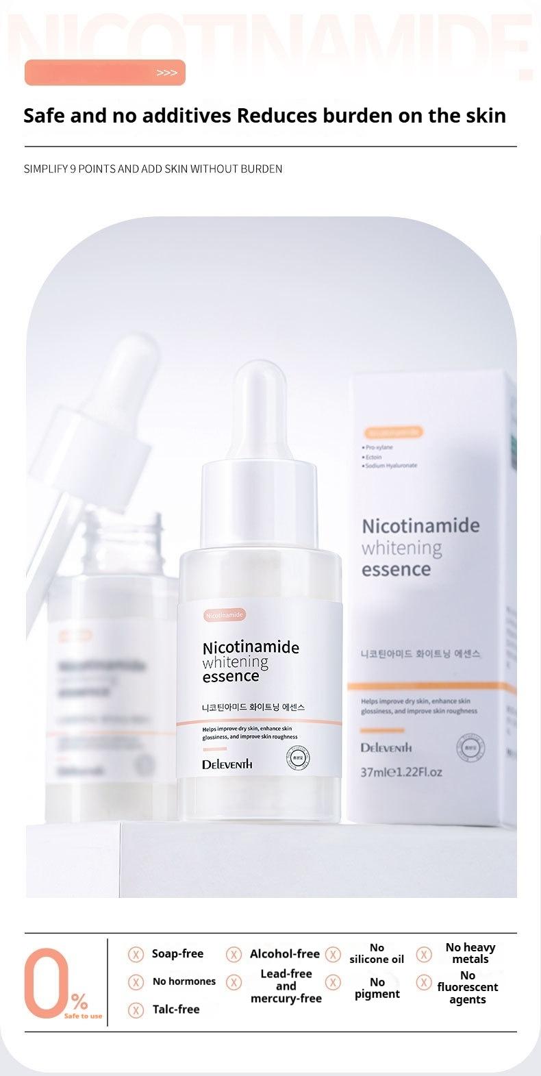 DEleventh Niacinamide Brightening Serum 37ml: Moisturizes, brightens, and smooths skin, diminishing dark spots and dullness.