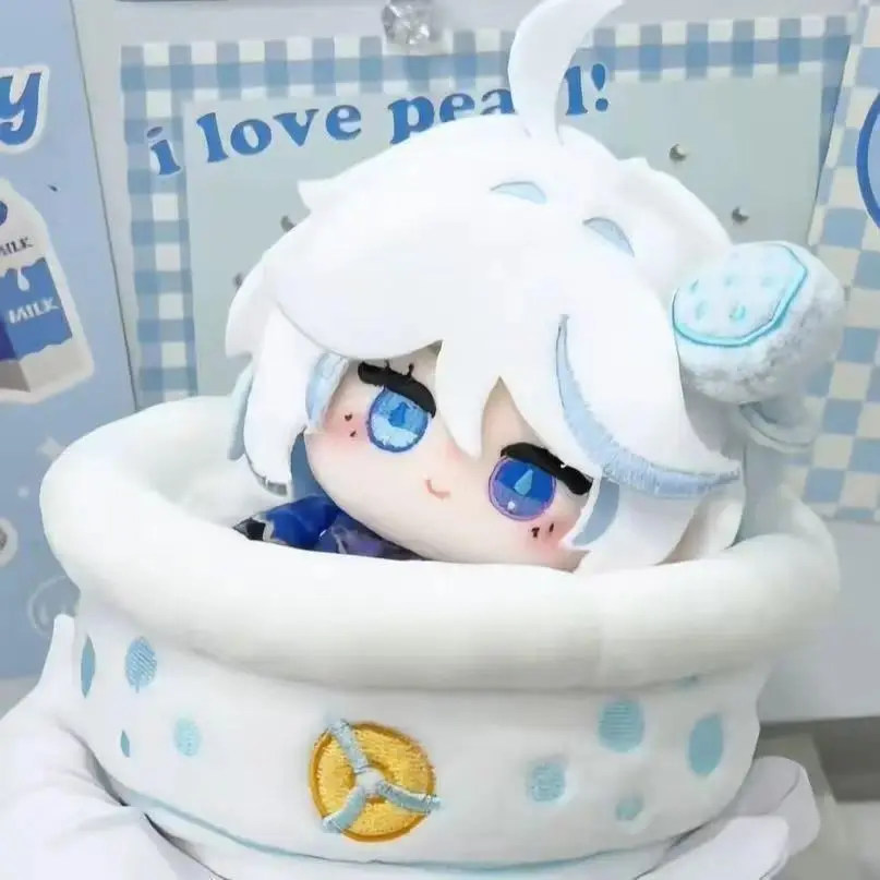 Genshin Impact Furina 10cm Cotton Doll Plush Keychain - Fan-made Hydro Character Plushie Pendant Gift