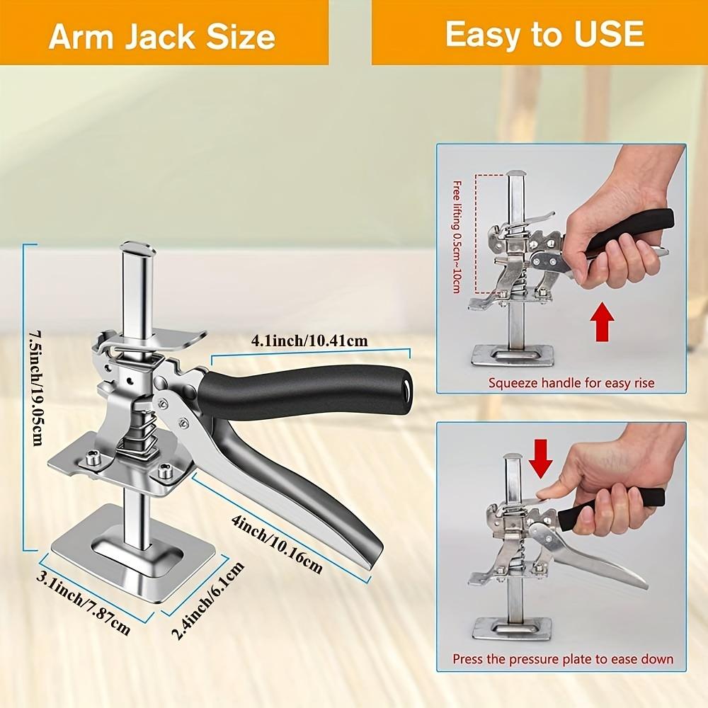 Effortless Lift Jack, Cabinet Board Lifter, Tile Height Adjuster, Mattress Raiser, Door Panel Gypsum Board Lifter, Manual Lift Tool, Adjustable Clamp Height, Heavy Duty