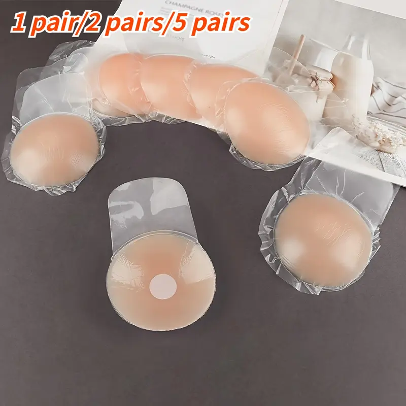 Reusable Silicone Nipple Cover with Pull Design, Washable Liquid Silicon Breast Shield, 6.5cm Round Shape, Comfortable Nursing Accessory, Sticky Nipple Covers, Soft Silicone Pads, Circle Nipple Covers, Adhesive Nip Cover, Bra Accessories