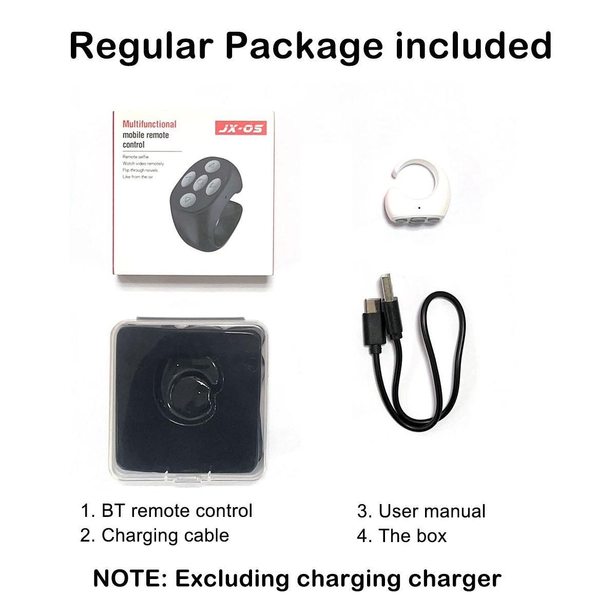 Wireless Remote Control Ring,BT-compatible Remote Ring for Tiktok, Convenient Finger Button, Selfie/vidio/swipe Pages/mute Key/cut Song/auto Lock Screen, Compatible iOS/android Rechargeable BT Remote Control Ring for Short Video, Selfie Accessories