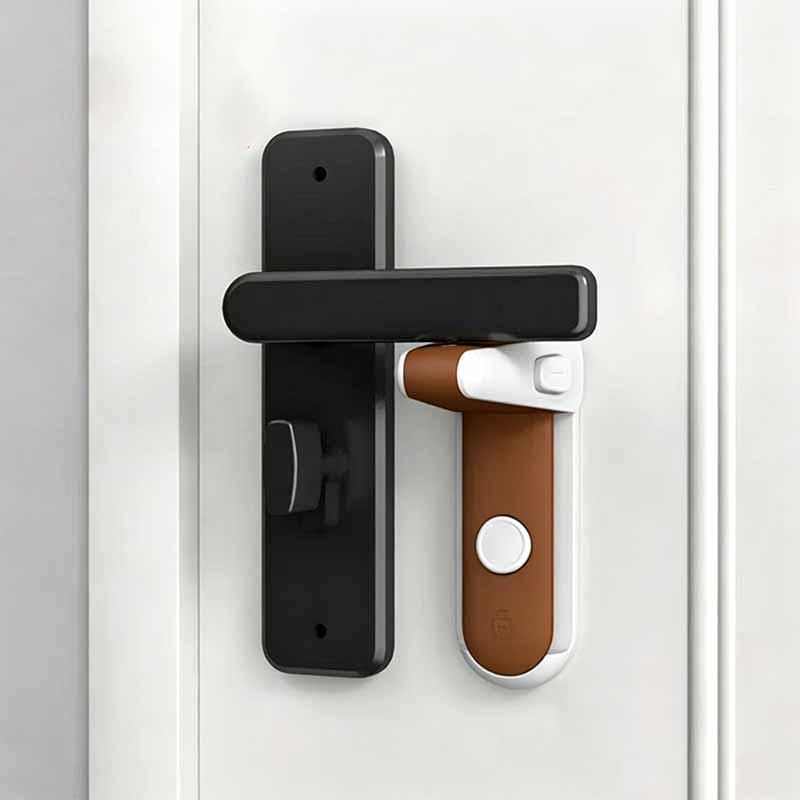 Multi-Function Safety Lock, Child and Pet Protection, No Drilling, Magic Door Handle Lock, Easy Installation, Suitable for Bedroom Doors, Nightstands