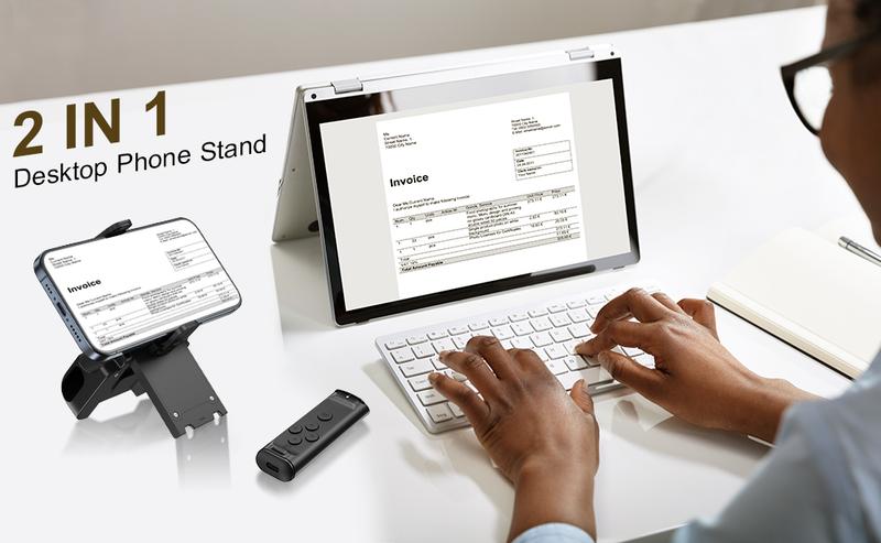 Remote Control for TikTok Scrolling, Wireless Page Turner & Selfie with Smartphone Holder Stand - Camera Video Recording Remote for iPhone, Android, Kindle App Purple Cellphone,Upgraded Remote Control for TikTok Scrolling, Wireless Page Turner & Selfie with Smartphone Holder Stand - Camera Video Recording Remote for iPhone, Android, Kindle App Purple Cellphone,Upgraded