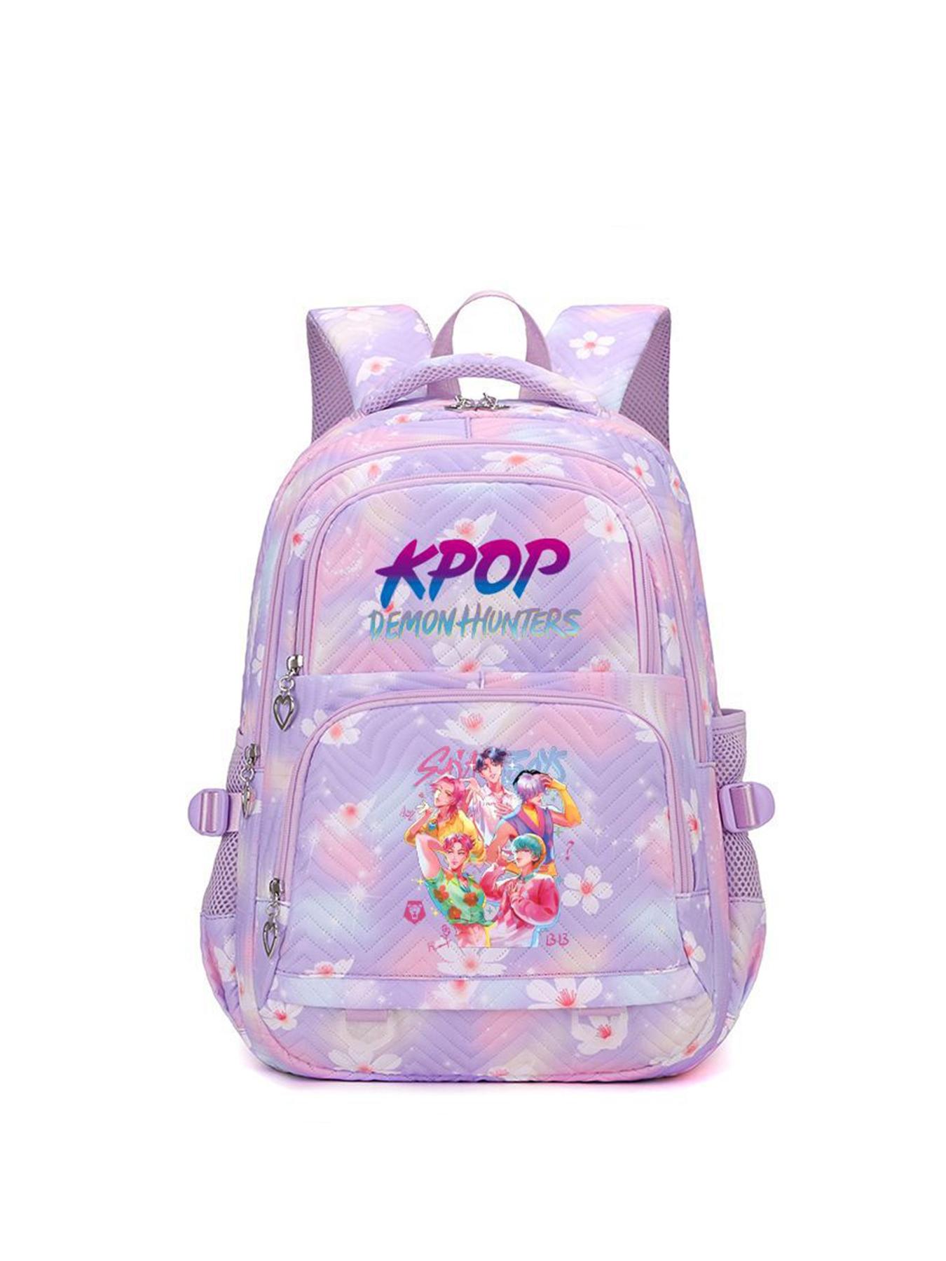 1pc KPOP Witch Hunt printed backpack for women with zipper closure, fashionable and versatile casual trend, Cute Stylish Daypacks suitable for students to go to school, campus, work, travel, large capacity women's backpack 1pc KPOP Witch Hunt printed backpack for women with zipper closure, fashionable and versatile casual trend, Cute Stylish Daypacks suitable for students to go to school, campus, work, travel, large capacity women's backpack