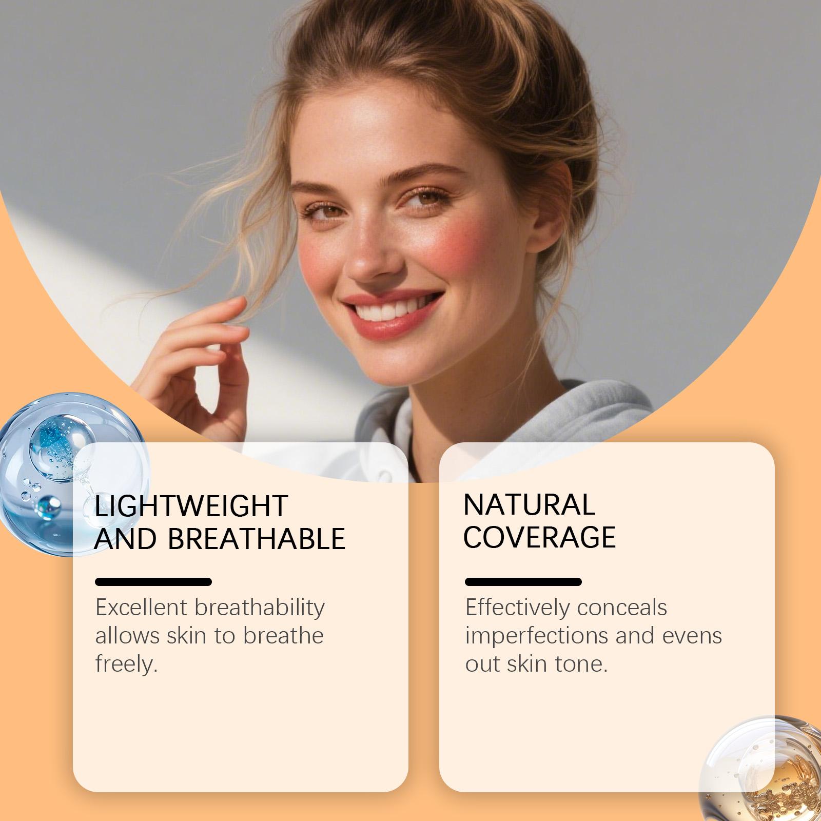 Moisturizing Concealer Cushion (Dark Skin Tone) Light And Transparent Makeup Natural And Smooth Base Makeup Velvet Texture Moisturizing Concealer Cushion
