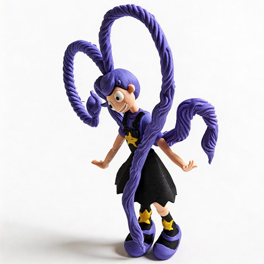 New 2026 Popular Horror Monster Game 3D Action Figures ,Creepy Purple-haired Twin-tailed Girl Model, Articulated Action Figure, Must-have Collectible for Horror Game Lovers, home decorations