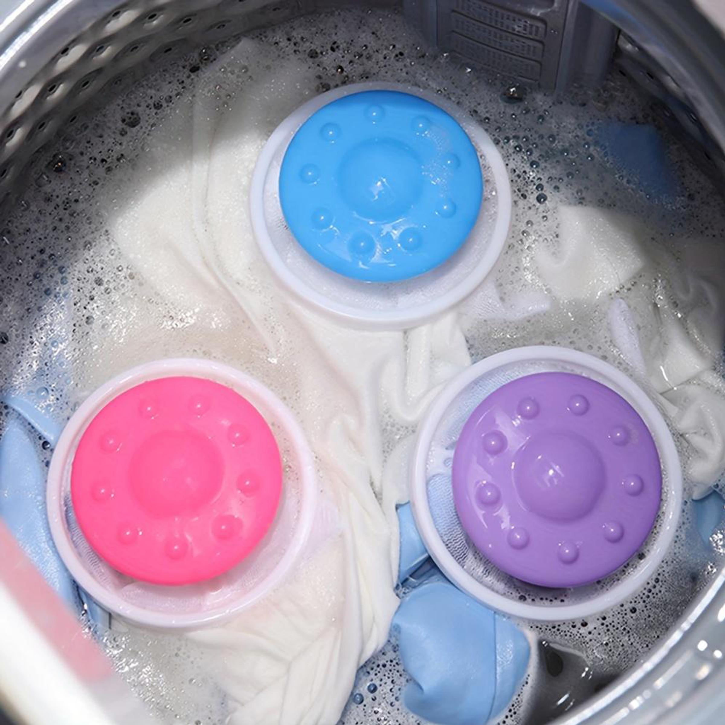 Lint Collector for Washing Machine, 3/6 Pcs Lint Net Set, Pet Hair Remover, Reusable Home Hair Filter, Floating Lint Bag, Washer Cleaner