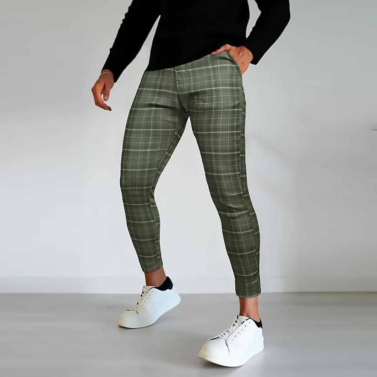 GINGTTO Men's Skinny Stretch Dress Pants Slim Fit Chino Pants Fashion Trousers