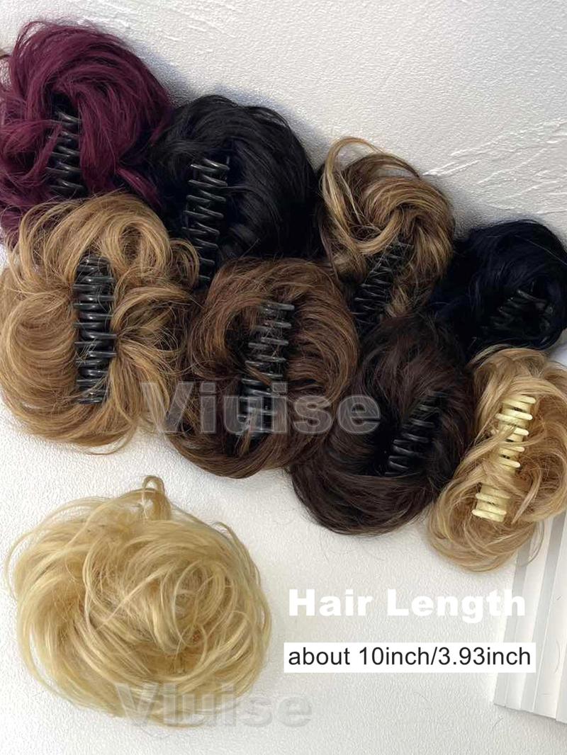 Real Human Hair Claw Chignon Messy Bun Claw Clip Hair Piece Wavy Curly Hair Bun Ponytail Extensions for Women Blonde Hair Ponytail Brown Ponytail Hair Daily Hair Buns Add Volume For Women Real Human Hair Claw Chignon Messy Bun Claw Clip Hair Piece Wavy Curly Hair Bun Ponytail Extensions for Women Blonde Hair Ponytail Brown Ponytail Hair Daily Hair Buns Add Volume For Women